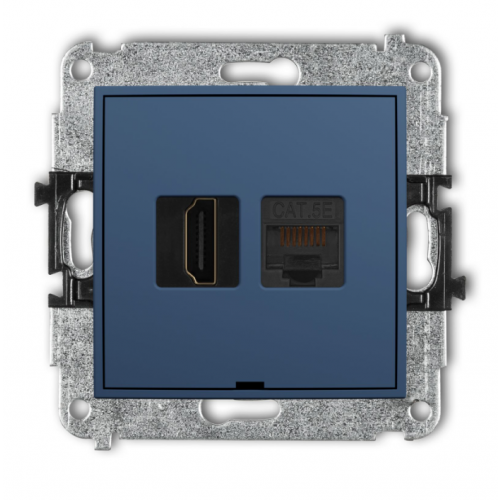 Karlik ICON Gniazdo pojedyncze HDMI 2.0 4K + gniazdo komputerowe RJ45 kat.6A navy blue 64IGHKBO-46A - przechwytywanie[151].png